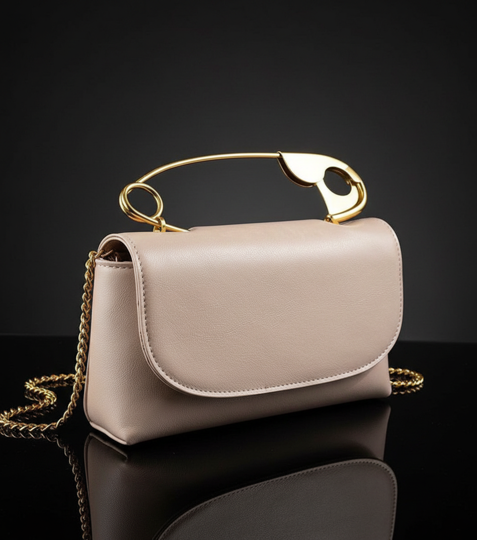 Liora Pin Detail Top-Handle Bag