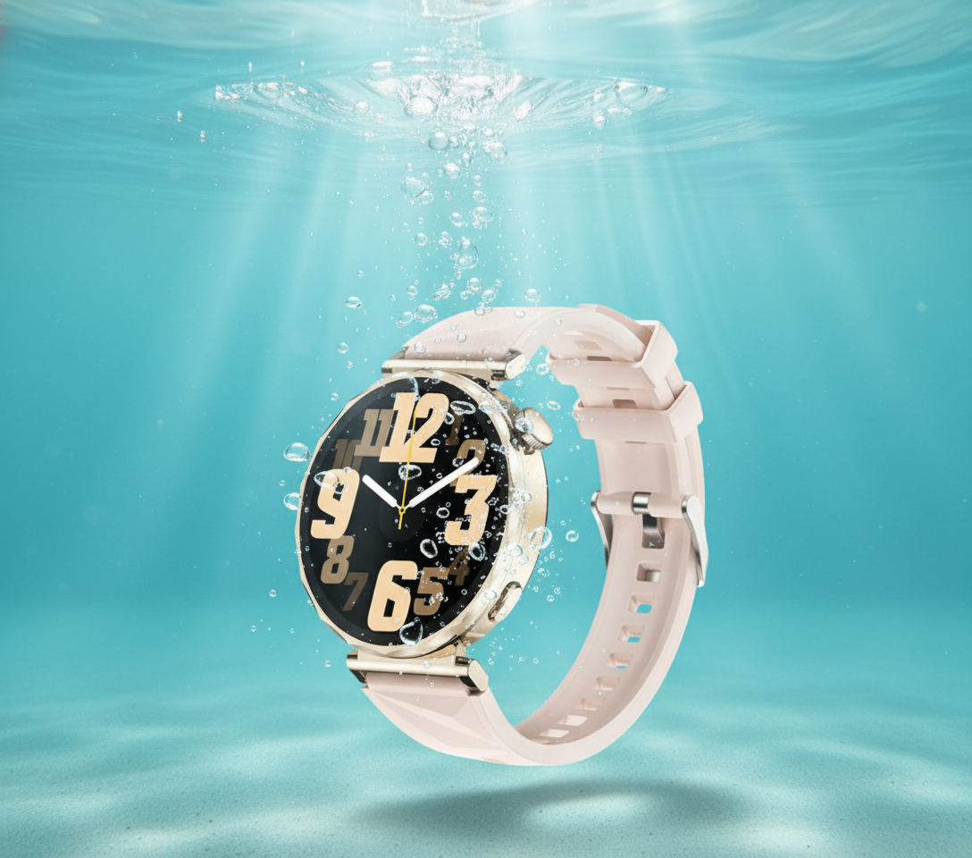 GT5 IP68 Waterproof Smartwatch – Dual Strap Edition (Silicone + PU)