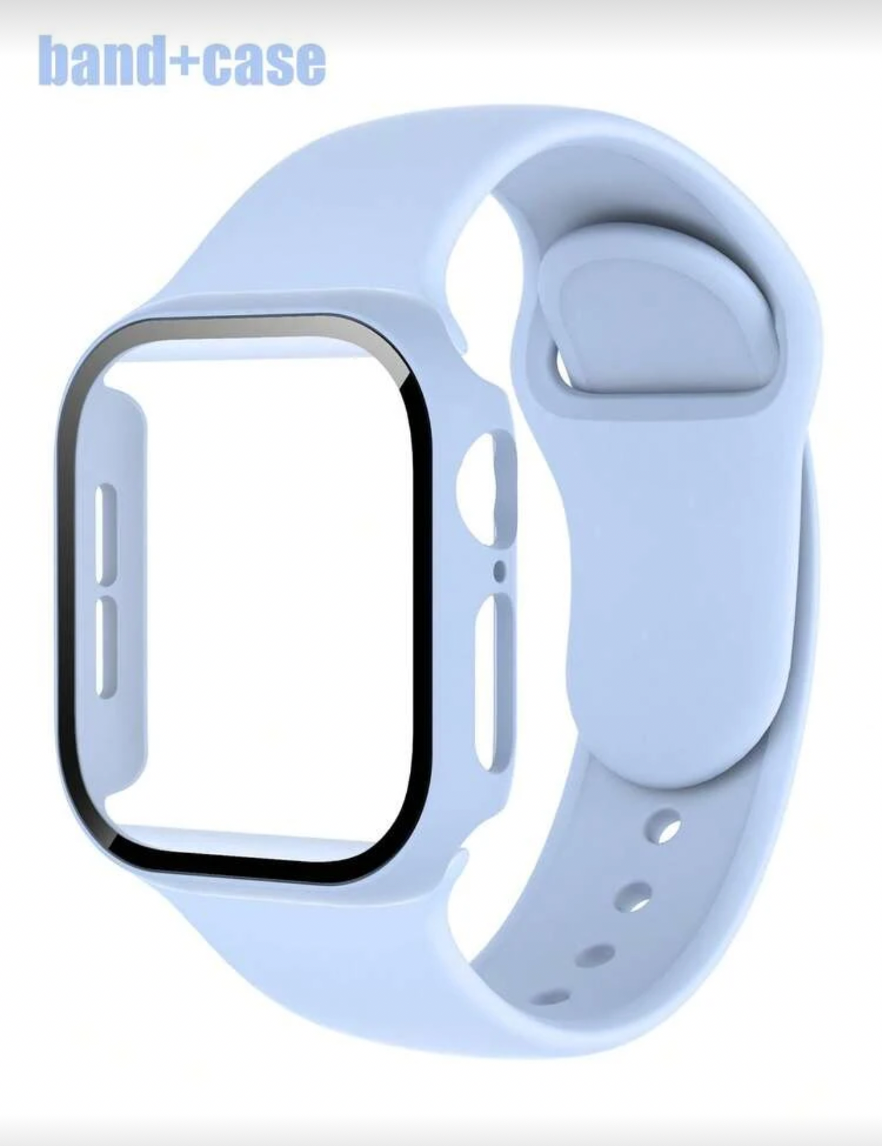 Silicone Smart Watch Band with Protective Case