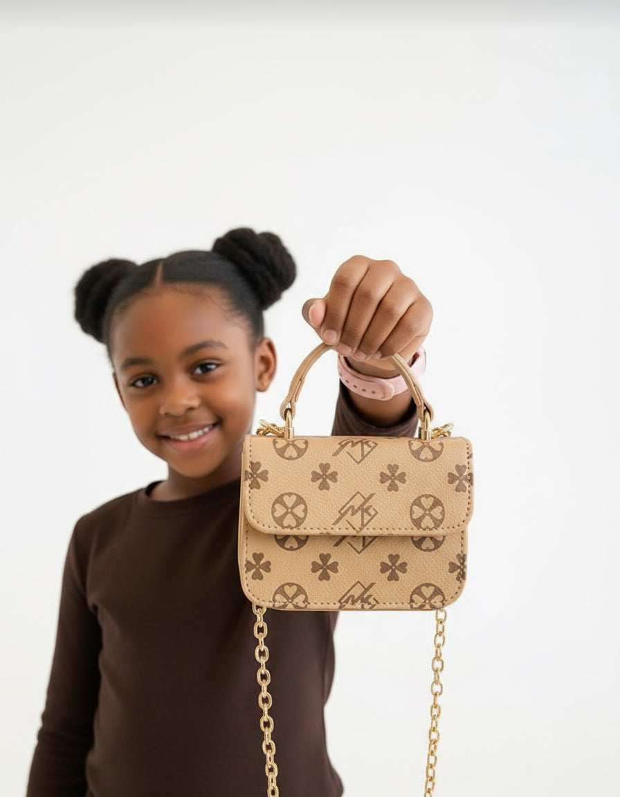 Kids Floral Mini Tote – Convertible Shoulder & Crossbody Bag