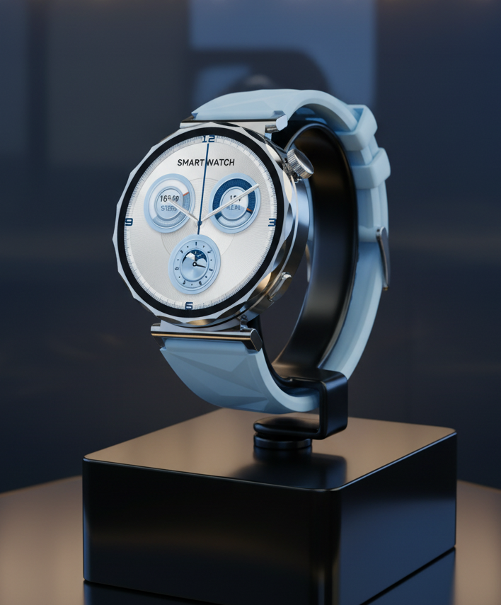 GT5 IP68 Waterproof Smartwatch – Dual Strap Edition (Silicone + PU)