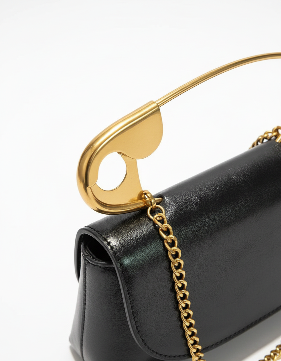 Liora Pin Detail Top-Handle Bag