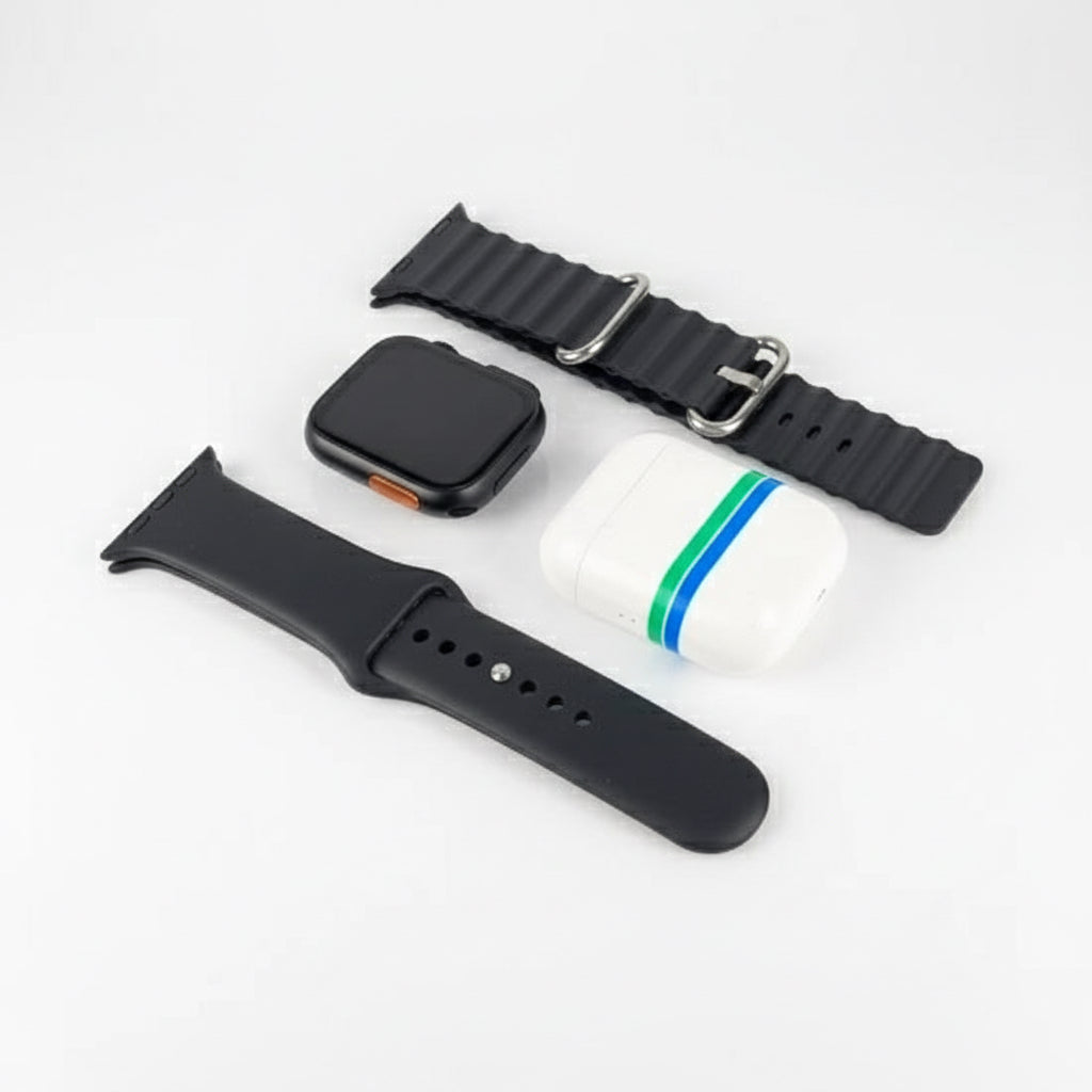 I8 PRO Max Ultra 2-in-1 Smartwatch with Wireless Earbuds