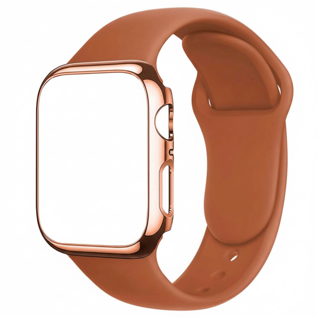 Silicone Smart Watch Band with Protective Case