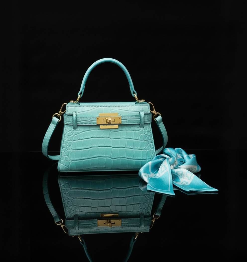 Luxe Aria Strap-Detail Shoulder Bag