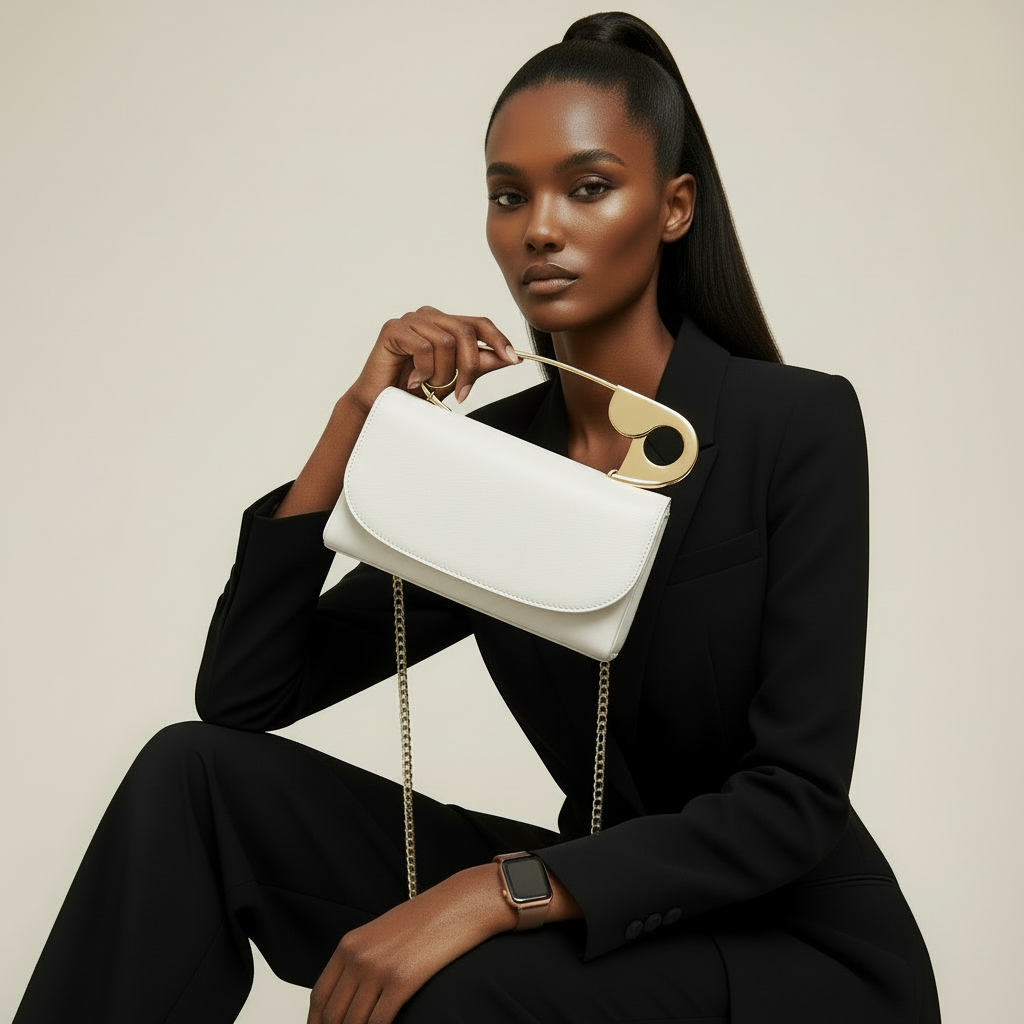 Liora Pin Detail Top-Handle Bag