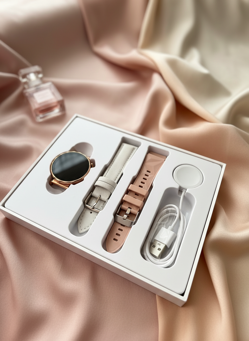 GT5 IP68 Waterproof Smartwatch – Dual Strap Edition (Silicone + PU)