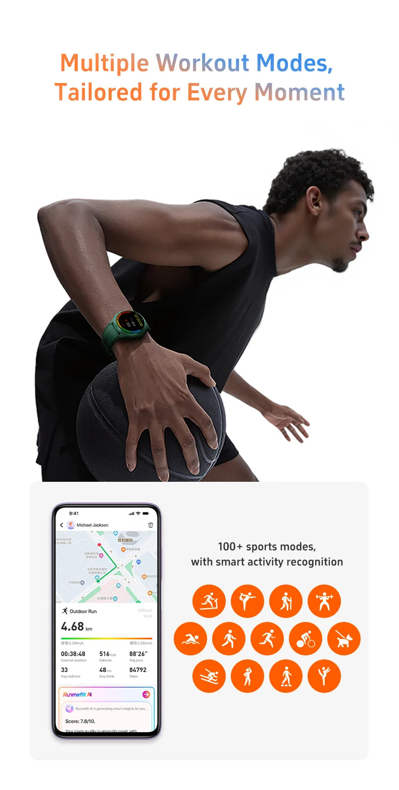 Alpine Green Runmefit RACER 4 | GTR6 IP68