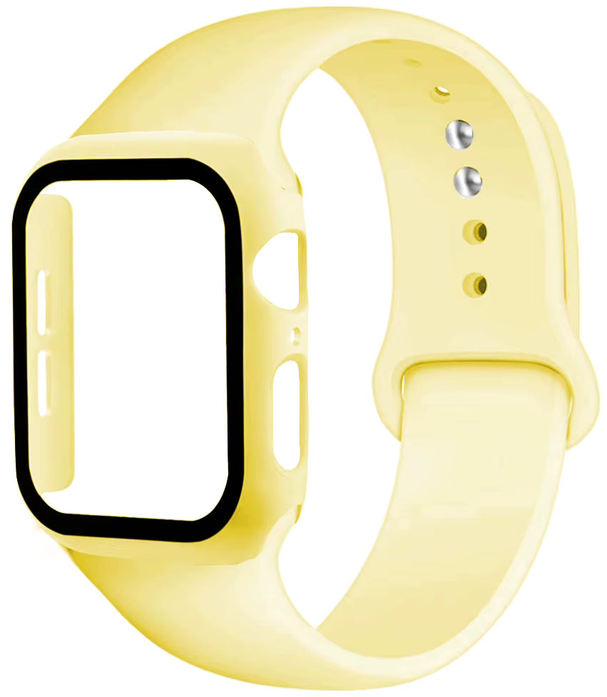 Silicone Smart Watch Band with Protective Case