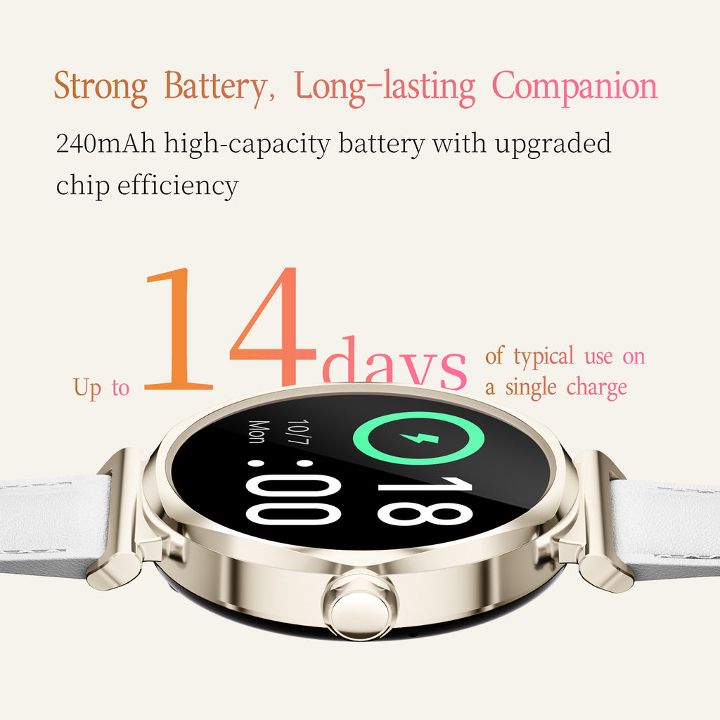 White GRACE Women’s Smart Watch | GTR4 IP68