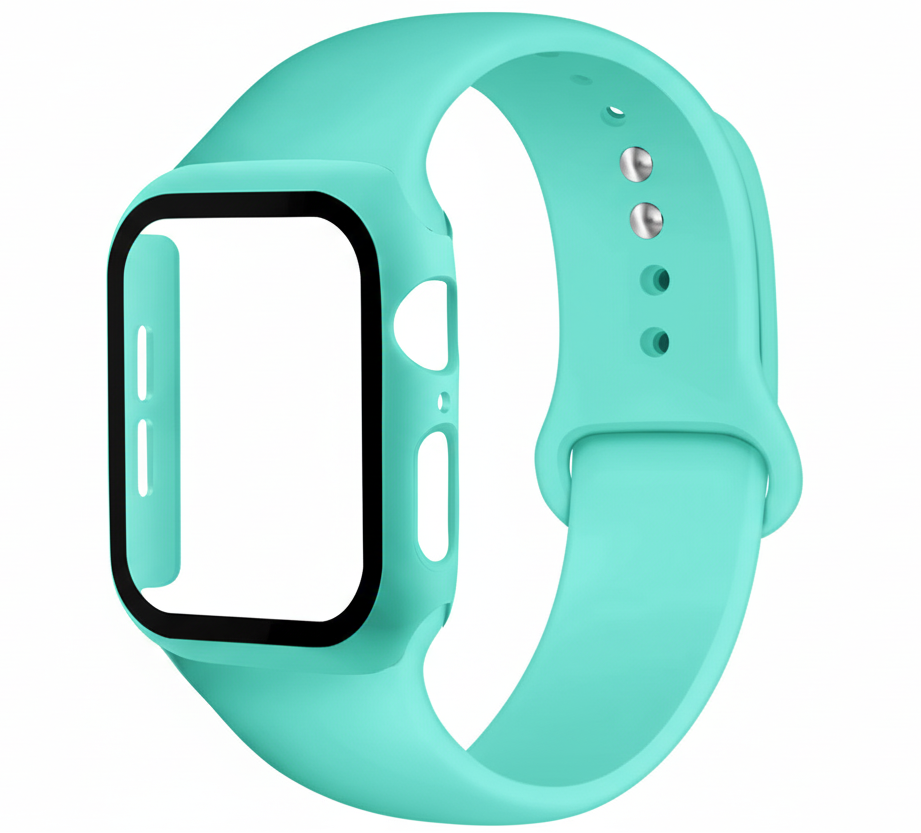 Silicone Smart Watch Band with Protective Case