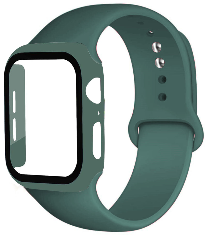 Silicone Smart Watch Band with Protective Case