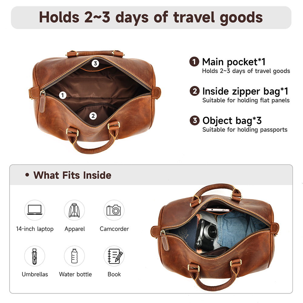 Portland Leather Duffel Bag