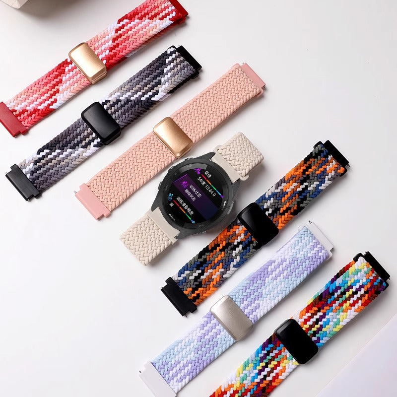 Braided Stretchy Nylon Smart Watch Strap