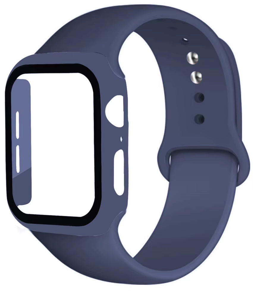Silicone Smart Watch Band with Protective Case