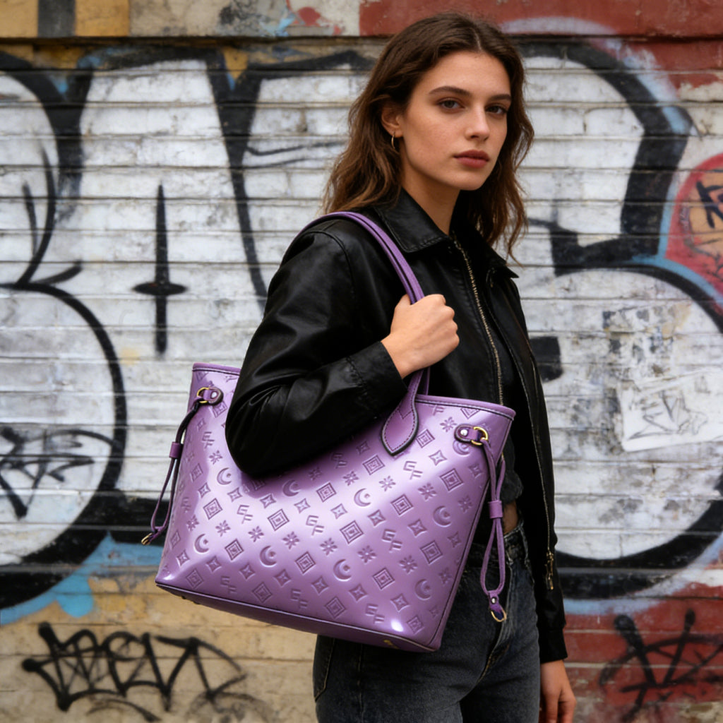 Lavender Hall Tote Handbag
