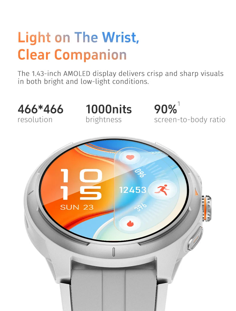 Glacier Silver Runmefit RACER 4 | GTR6 IP68