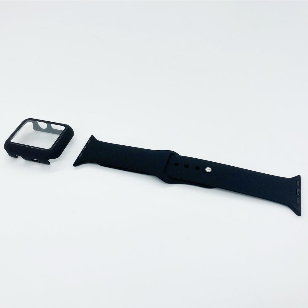 Silicone Smart Watch Band with Protective Case