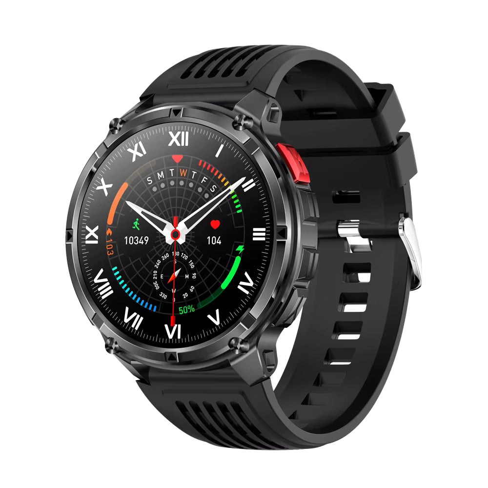 Explorer Pro Smartwatch HT33 – Compass, LED Flashlight, 1.7" IPS Display, IP68 Waterproof