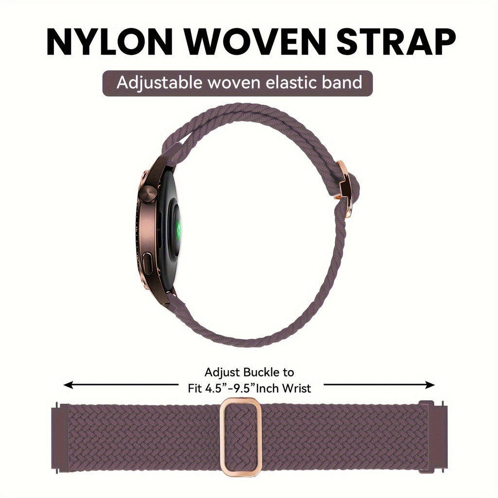 Braided Stretchy Nylon Smart Watch Strap