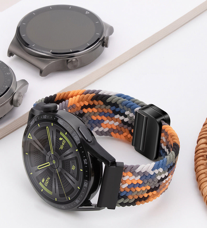 Braided Stretchy Nylon Smart Watch Strap