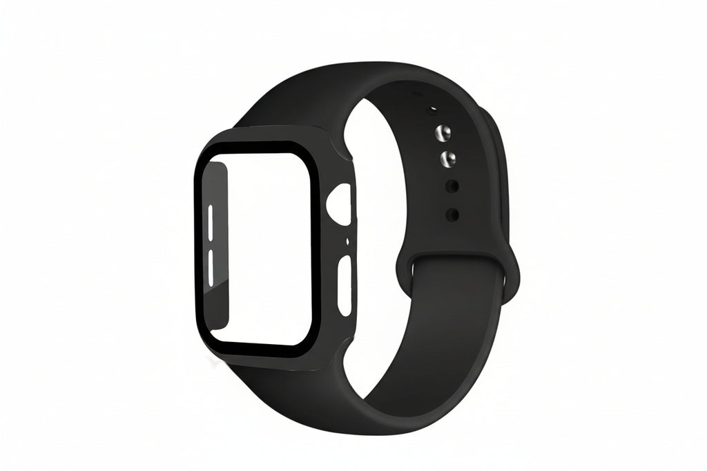 Silicone Smart Watch Band with Protective Case