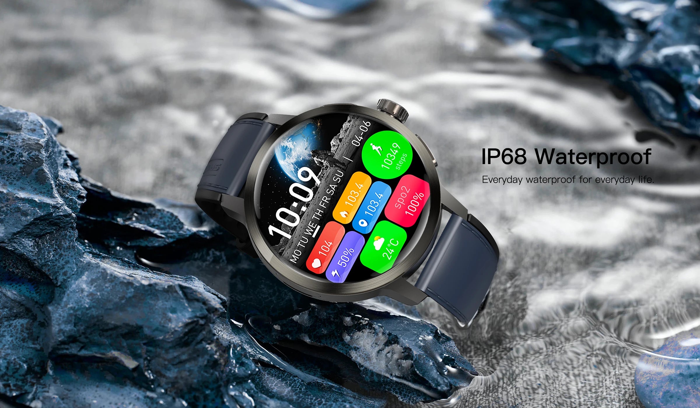 DM82 4G Android Smartwatch – Pull-Out Rotating Camera with AMOLED Display