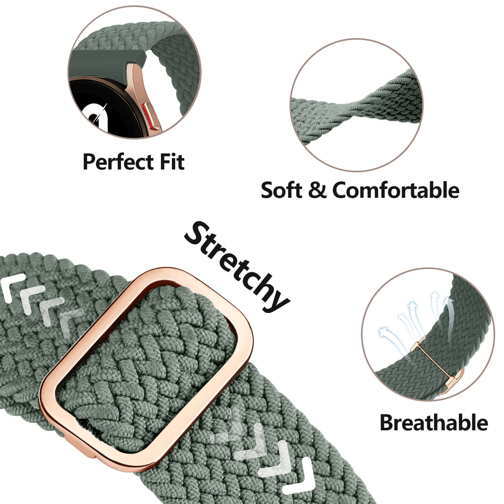 Braided Stretchy Nylon Smart Watch Strap