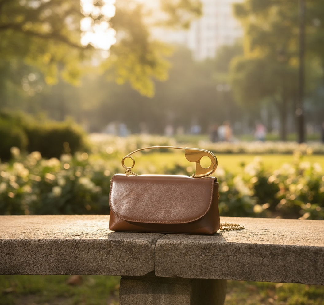 Liora Pin Detail Top-Handle Bag