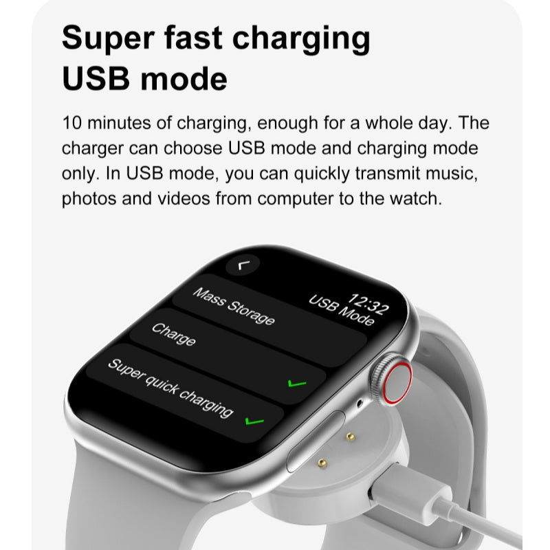 S3 Mini Ultra Smartwatch - AMOLED Display (Dual Strap Edition)