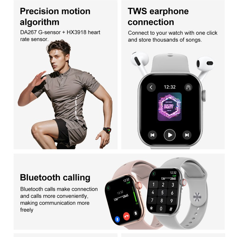 S3 Mini Ultra Smartwatch - AMOLED Display (Dual Strap Edition)