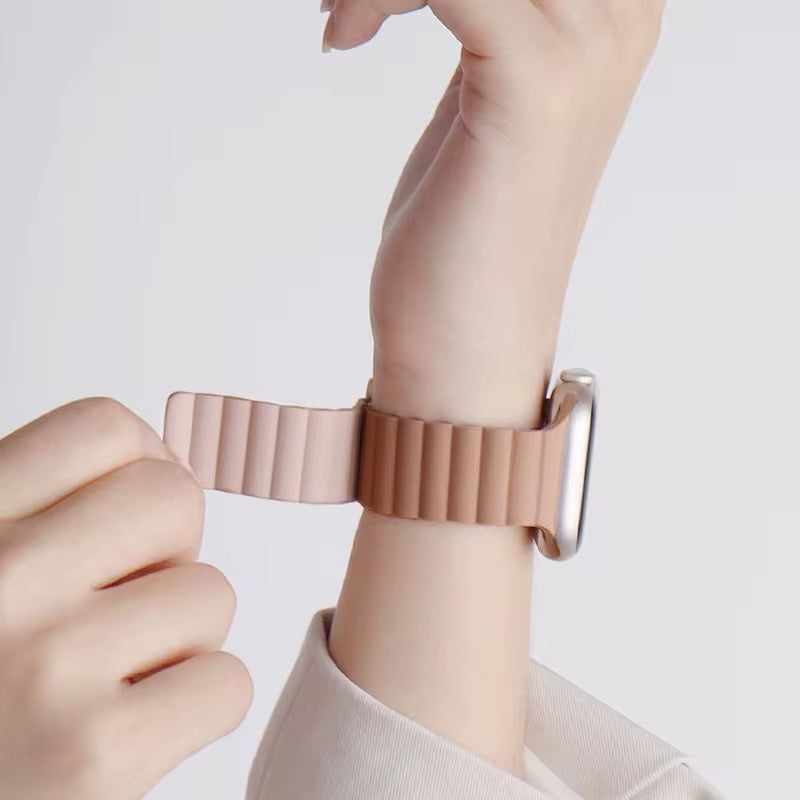 Magnetic Two-Tone Silicone Band