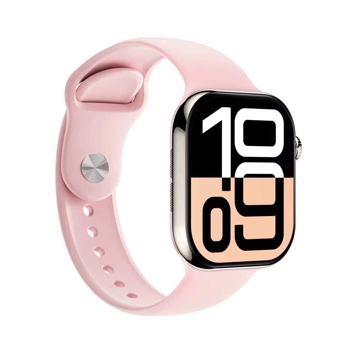 S10 Smartwatch with Zinc Alloy Case and Silicone Band