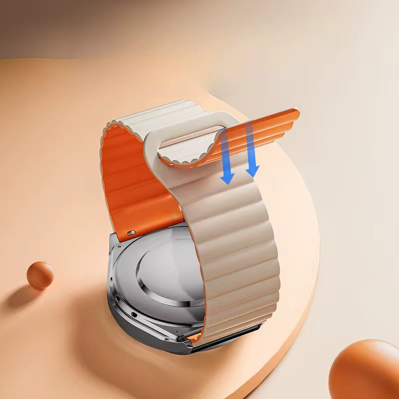 Magnetic Two-Tone Silicone Band