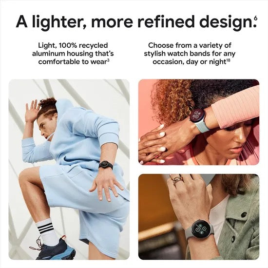 Google Pixel Watch 3 with 1.2" AMOLED Display and Sport Band