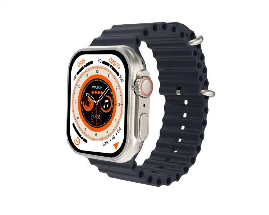 Ultra Smart Watch with Zinc Alloy Case and Ocean Band