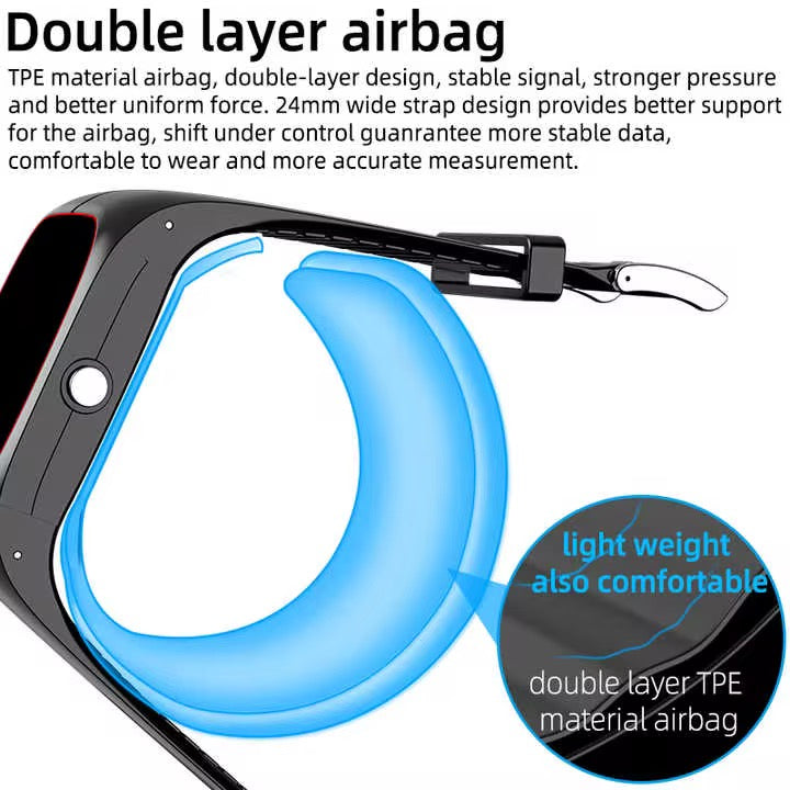 P20 Smart Watch Alloy Case with AMOLED Display and Medical-Grade Blood Pressure Monitoring