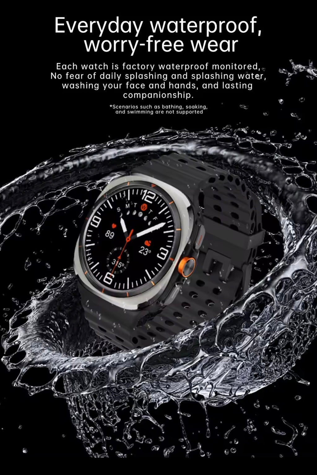 U8 Ultra Smart Watch Steel Case with AMOLED Display and 4G SIM Support