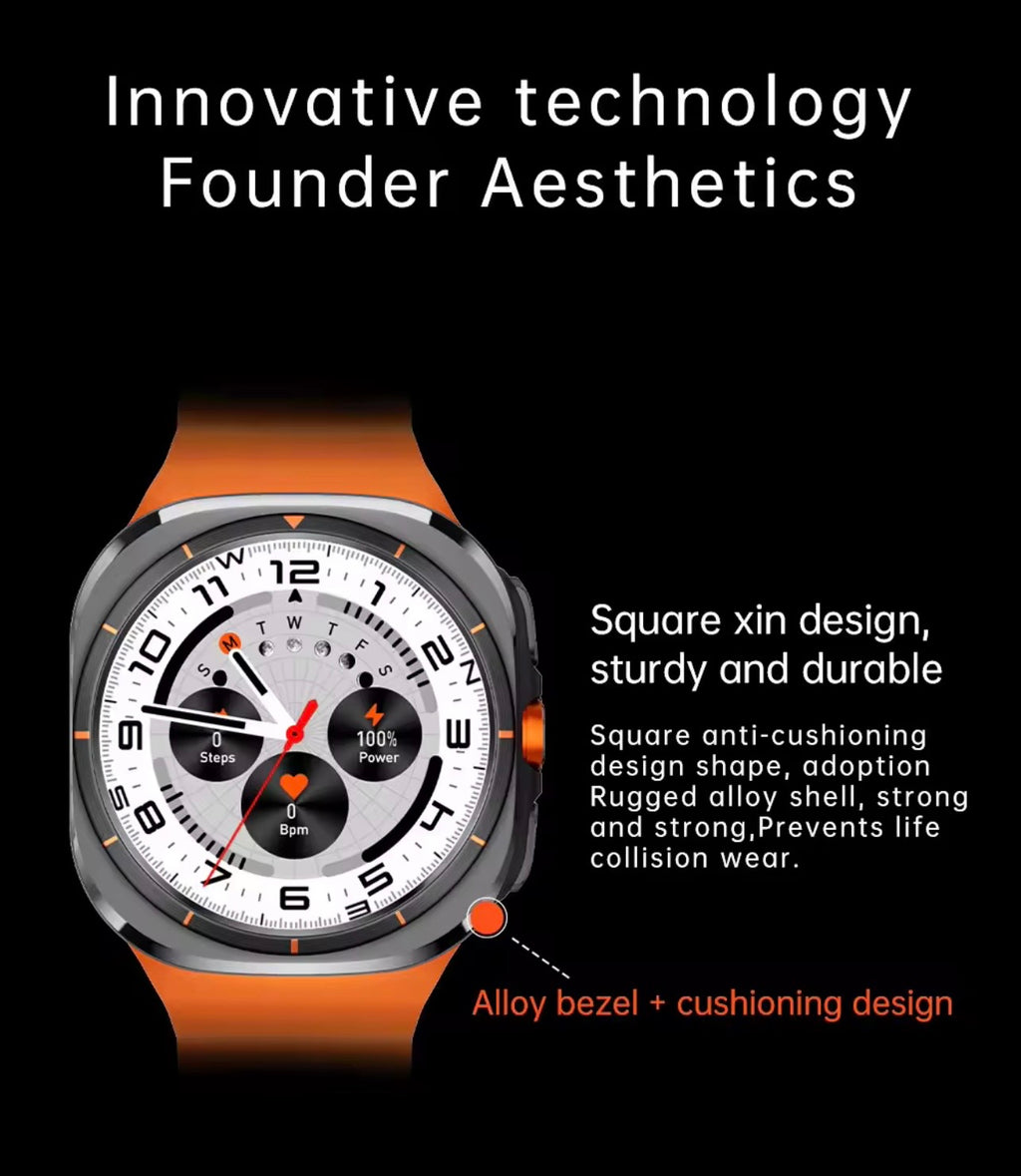 U8 Ultra Smart Watch Steel Case with AMOLED Display and 4G SIM Support