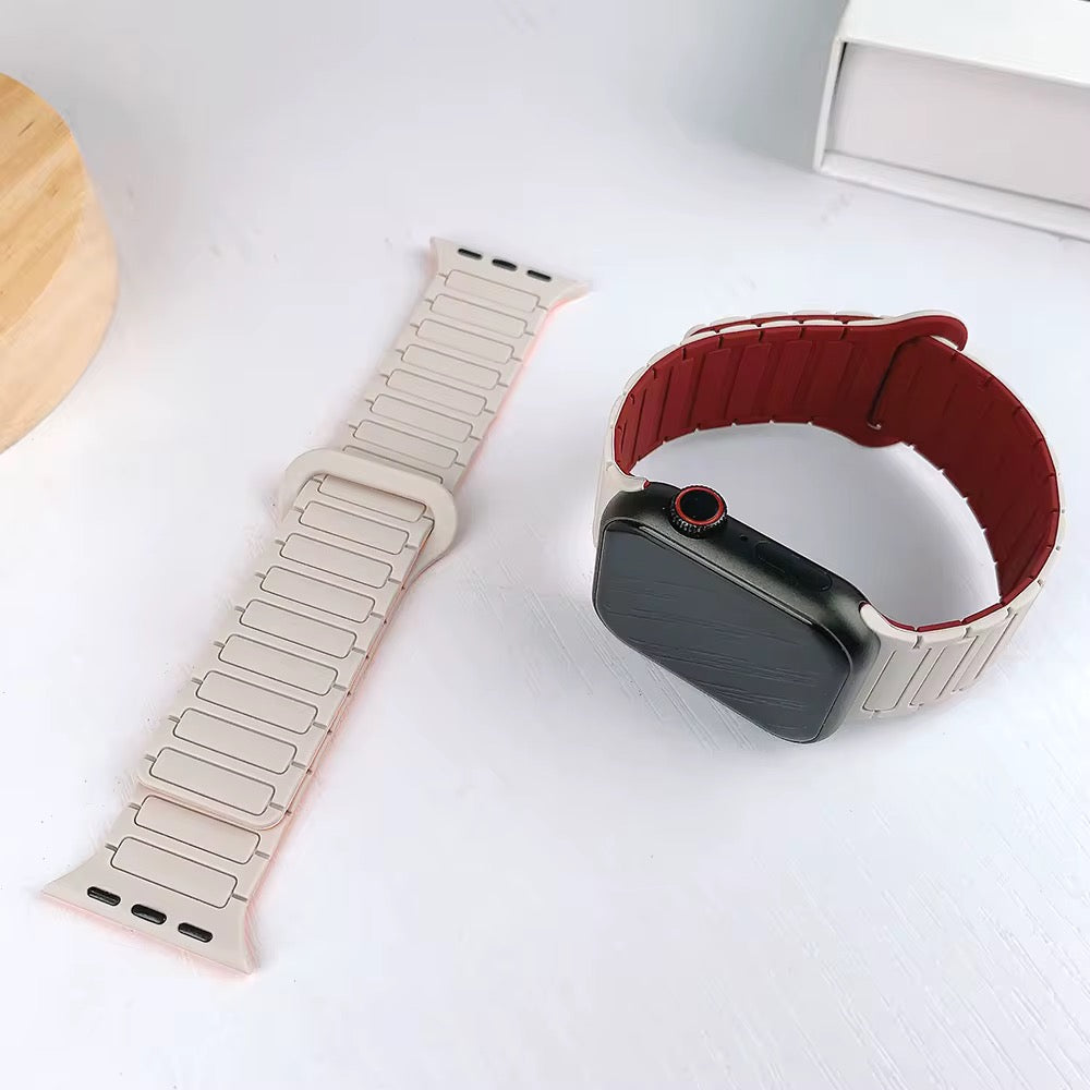 Magnetic Two-Tone Silicone Band