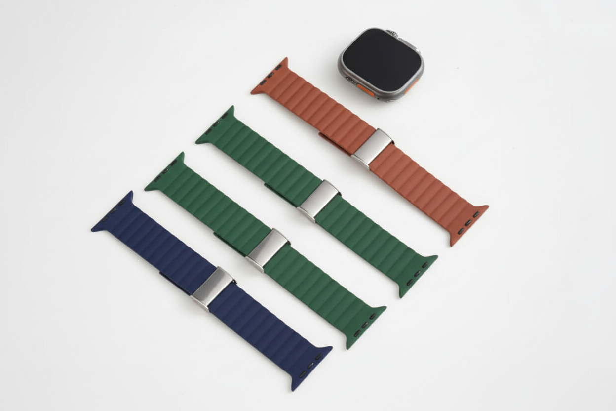 Silicone Strap with Magnetic Buckle