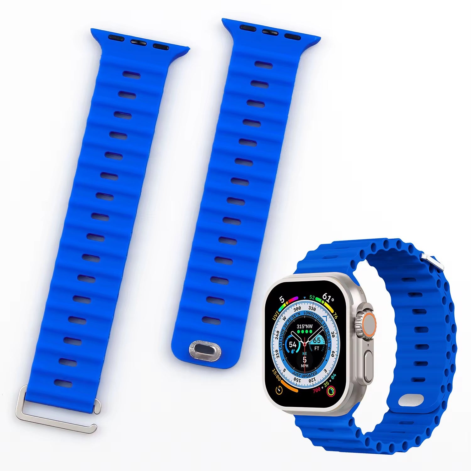 Ocean Loop Silicone Smartwatch Strap