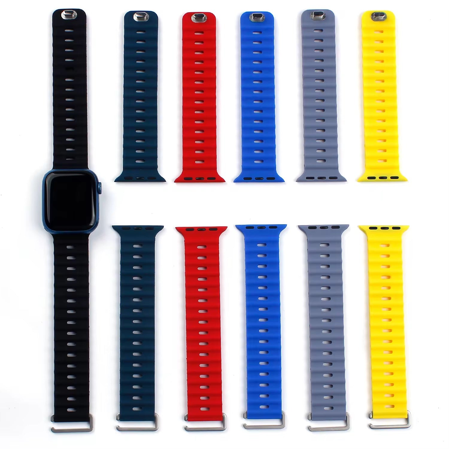 Ocean Loop Silicone Smartwatch Strap