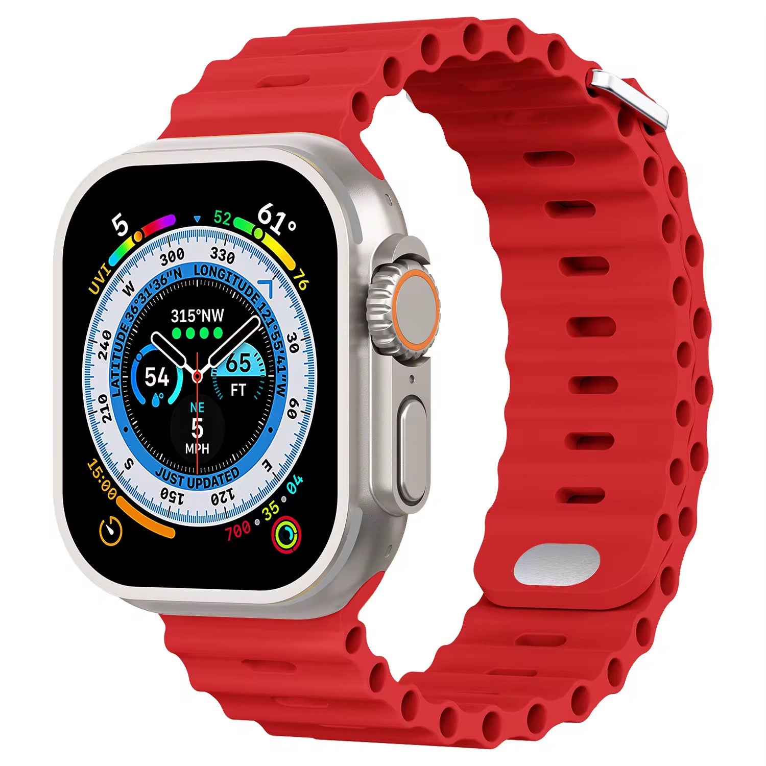 Ocean Loop Silicone Smartwatch Strap