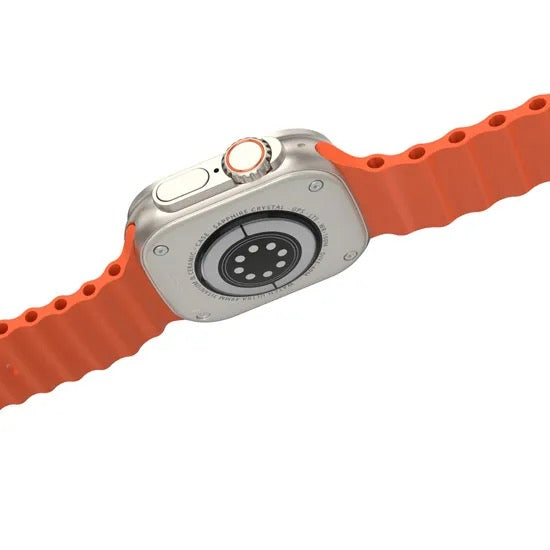 Ultra Smart Watch with Zinc Alloy Case and Ocean Band