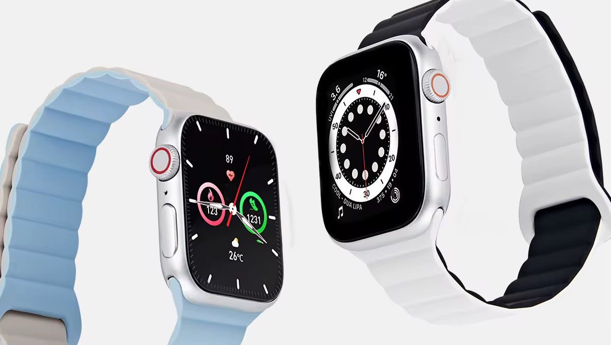 Magnetic Two-Tone Silicone Band