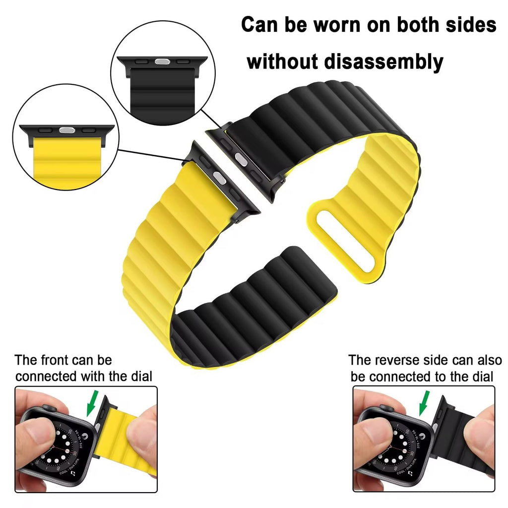 Magnetic Two-Tone Silicone Band