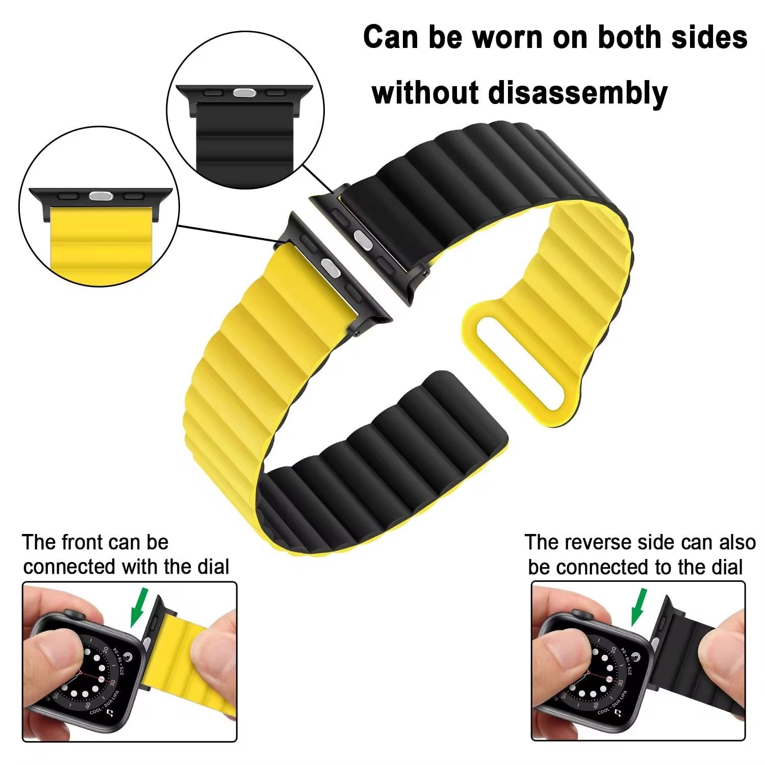 Magnetic Two-Tone Silicone Band