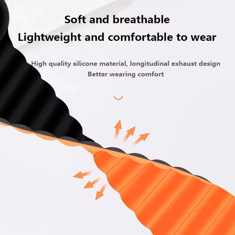 Magnetic Two-Tone Silicone Band