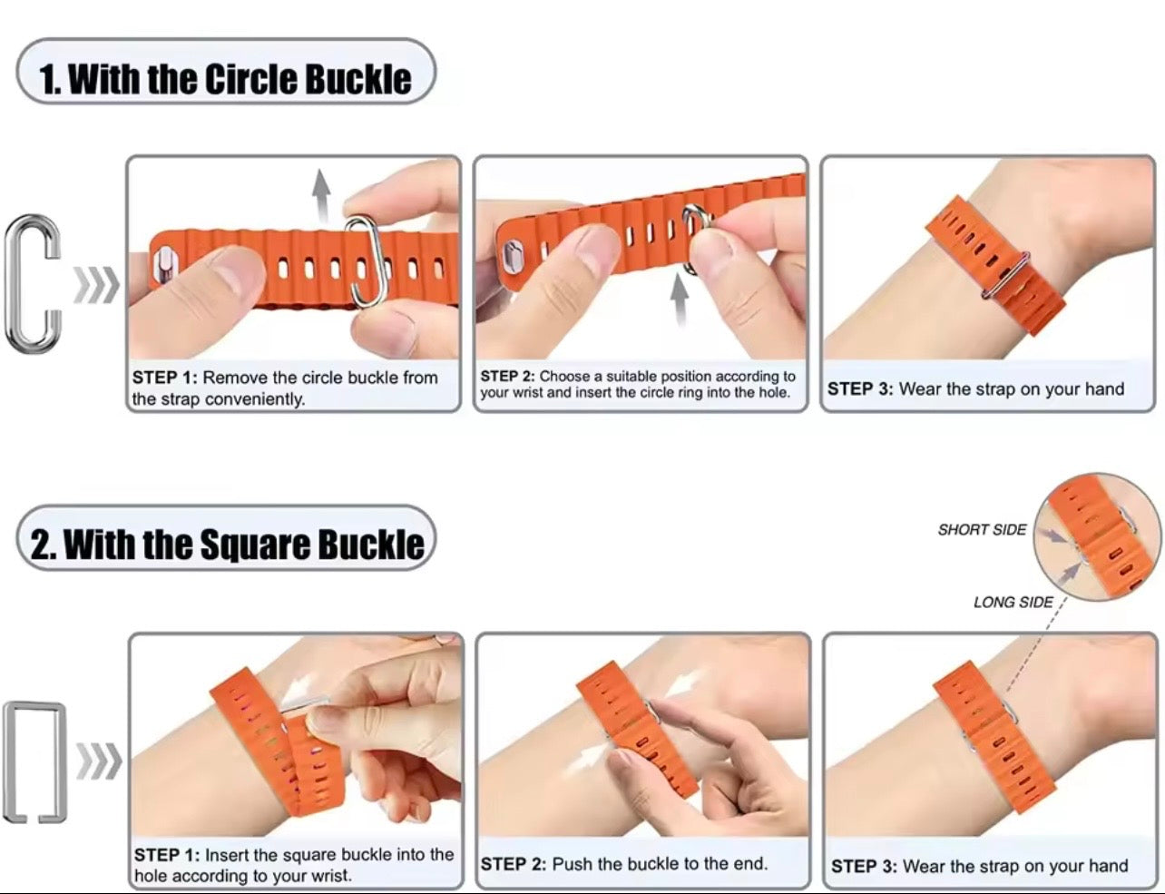 Two-Toned Ocean Loop Silicone Smartwatch Strap